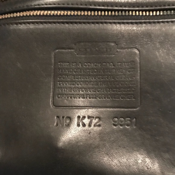 Black cross body Coach bag with gold hardware - Picture 2 of 7